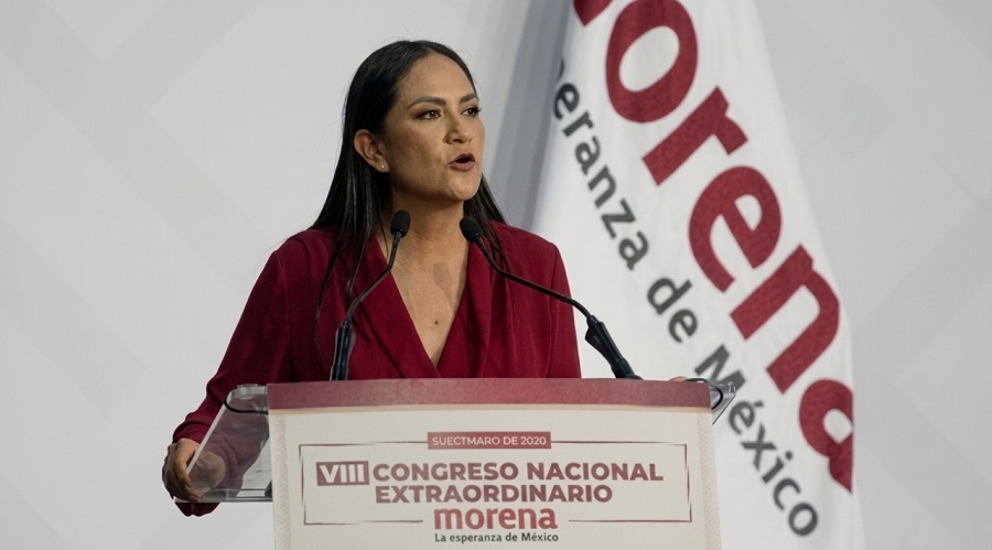“No voy a tolerar la corrupción ni  a promover candidaturas de personas que tengan expedientes manchados por antecedentes dudosos: Ariadna Montiel al Asumir la Dirigencia Nacional de Morena.