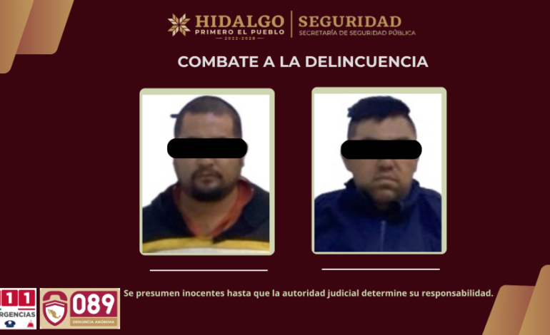 Policía Estatal asegura a dos hombres y ocho vehículos con hidrocarburo robado