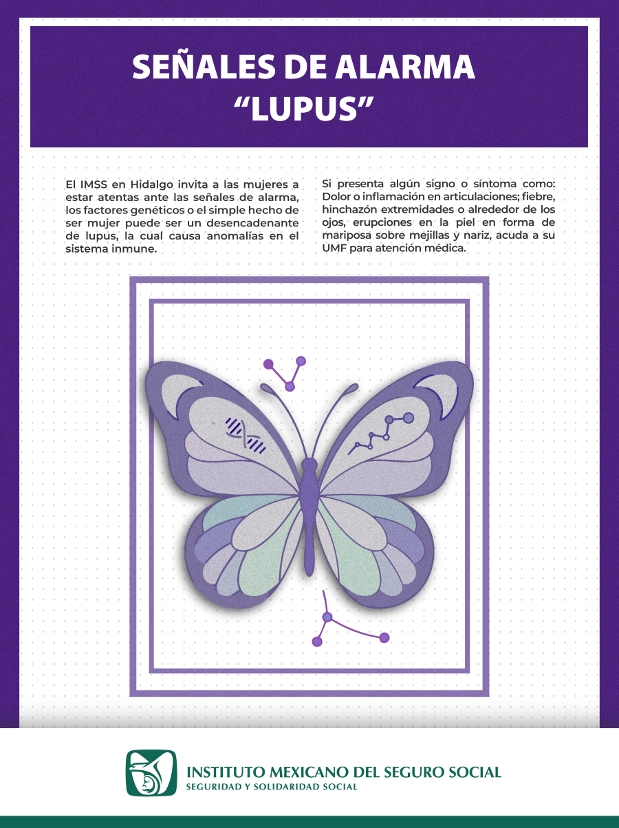 Recomienda IMSS Hidalgo Prestar Atención Ante Síntomas de Lupus en Mujeres