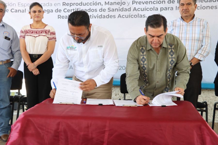 Saderh Acuerda con Utmart impulsar Sector Acuícola en Hidalgo