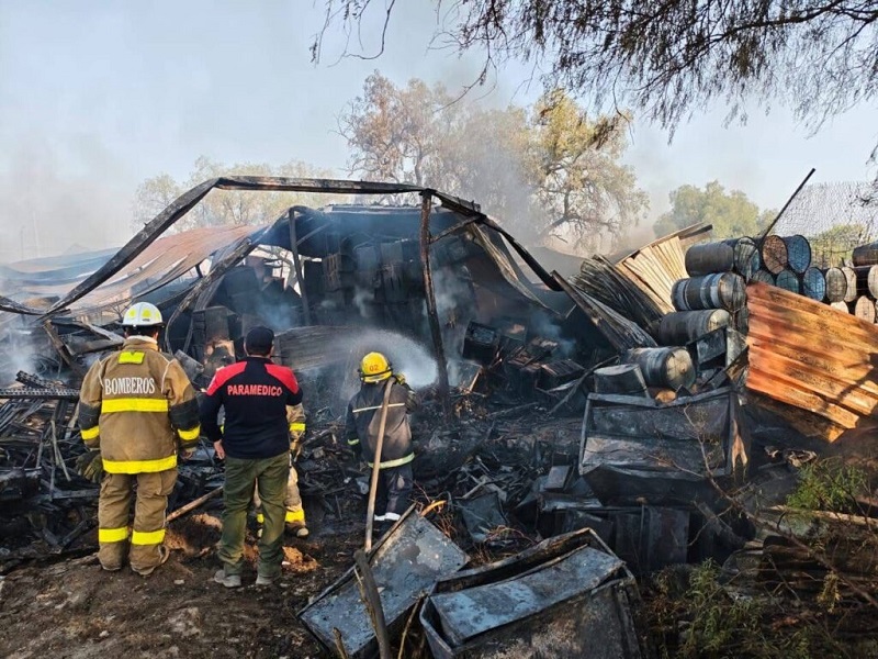 Fuerte Incendio en Tizayuca Provoca el Cierre Total del Libramiento