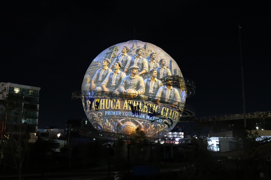 El Salón de la Fama es escenario del videomapping “Pachuca: viento, futbol y corazón de plata”