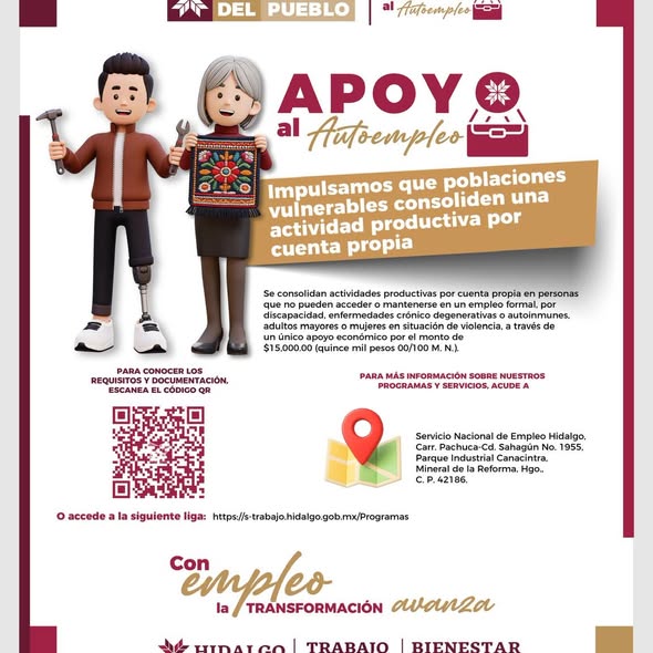 Hidalgo fortalece su política laboral mediante la convocatoria del programa “Fortalecimiento de la Vinculación y Movilidad Laboral, Primero el Pueblo”, impulsado por la Secretaría del Trabajo y Previsión Social