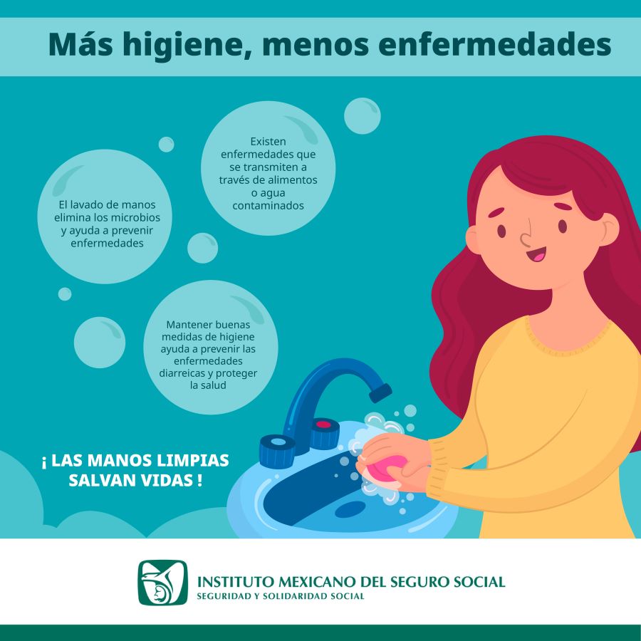 Llama IMSS Hidalgo a mantener medidas de higiene para evitar enfermedades diarreicas agudas