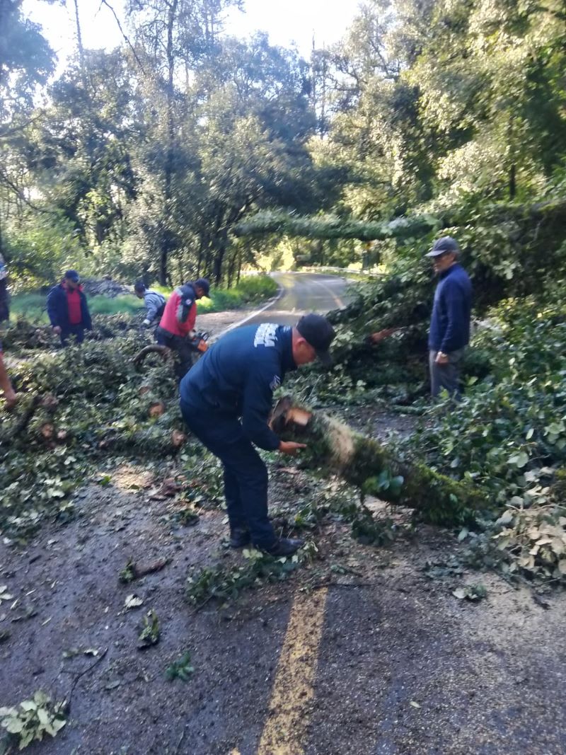 Policía Estatal Mantiene Apoyo y Monitoreo Ante Afectaciones Por Lluvias en Hidalgo