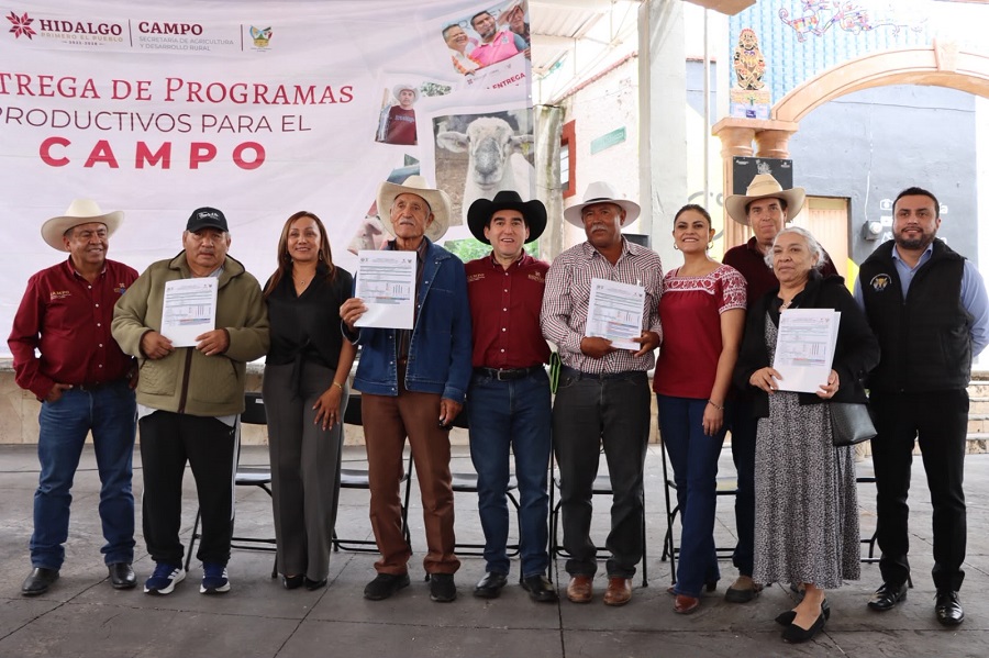 Saderh entrega más de 9 mdp en apoyos para las y los productores de la región del Valle del Mezquital