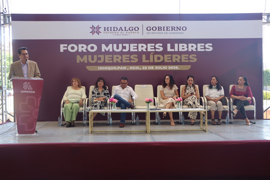 Foro “Mujeres Libres, Mujeres Líderes” fortalece el conocimiento y acceso a la justicia para las hidalguenses