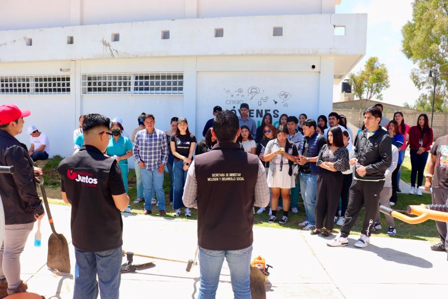 Juventudes de Hidalgo se suman a Tequios por la Paz en Zapotlán de Juárez