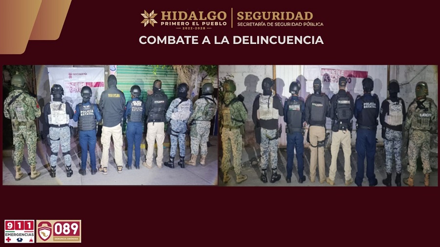 Tras Dos Cateos, SSPH Desactiva Dos Centros de Venta de Droga en Actopan
