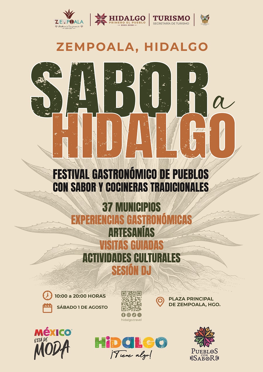 Zempoala recibirá el festival Sabor a Hidalgo con Experiencias Gastronómicas y Turismo Comunitario