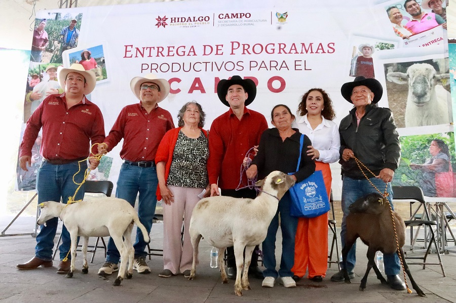 Impulsa Saderh la Ganadería Hidalguense Con Entrega de Vientres Ovinos en Actopan