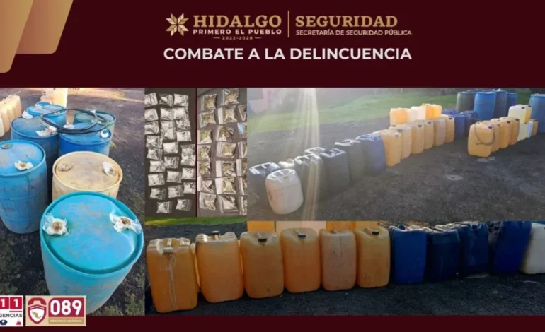 PGJEH SEDENA y la Guardia Nacional Desmantelan en Singuilucan dos Centros de Acopio en Operativo Coordinado