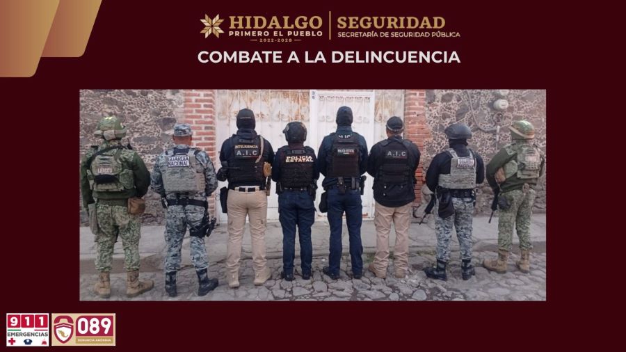 SSPH detiene a encargado del Centro de Control y Comando C2 de Villa de Tezontepec, vinculado con grupo delictivo