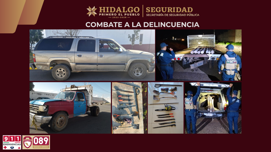 SSPH Detiene A Ocho Personas Por Presunta Tala Clandestina En Tenango de Doria