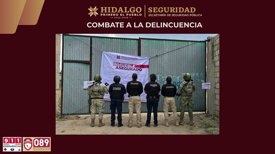 SSPH recupera 33 unidades robadas de autotransporte federal, tras desmantelar un predio clandestino entre Mineral de la Reforma y Epazoyucan