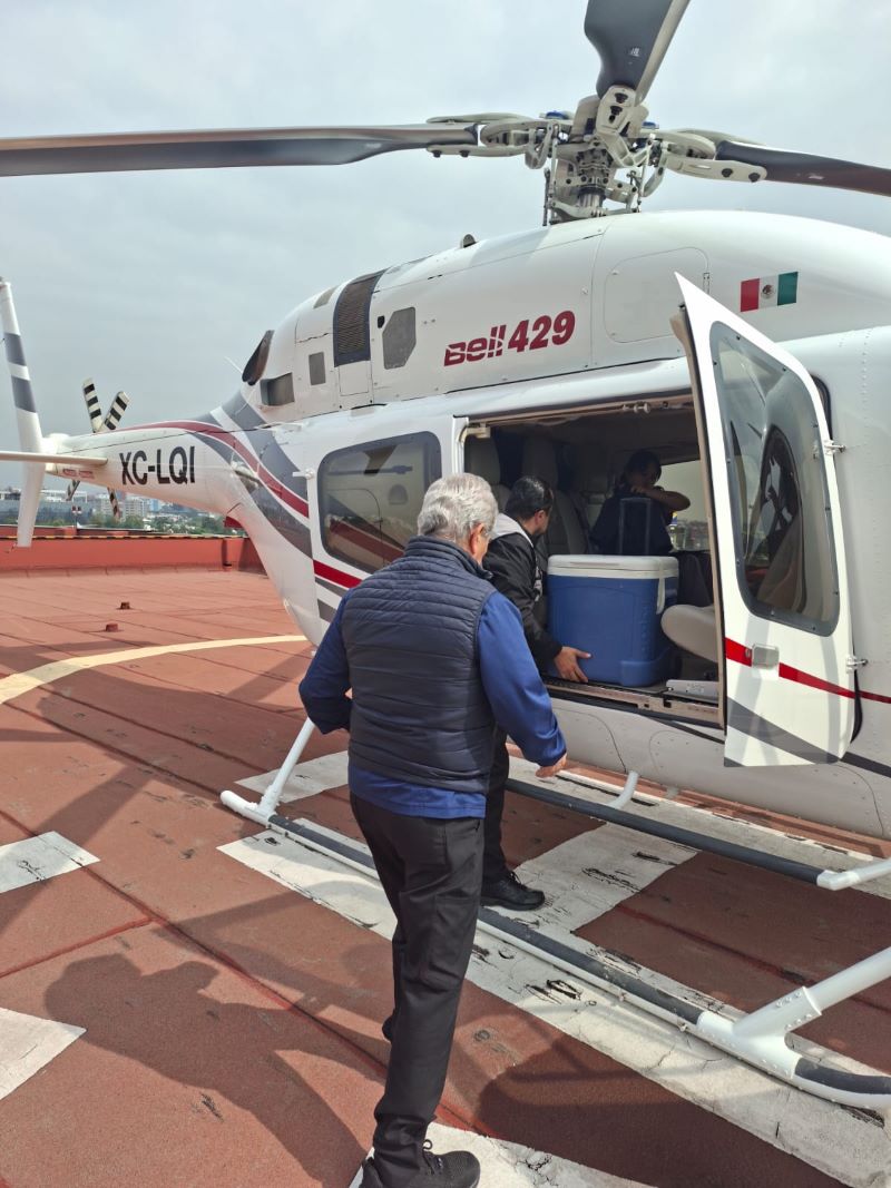Secretaría de Salud de Hidalgo Coordina Traslado Aéreo de Órganos Para Salvar Vidas