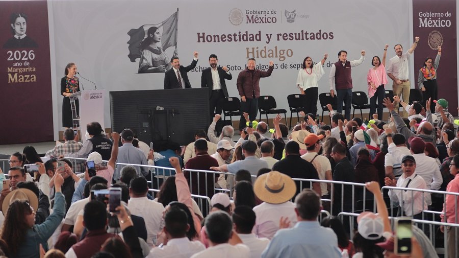 La entidad recibió a la presidenta de México para la rendición de cuentas de su segundo año de gobierno