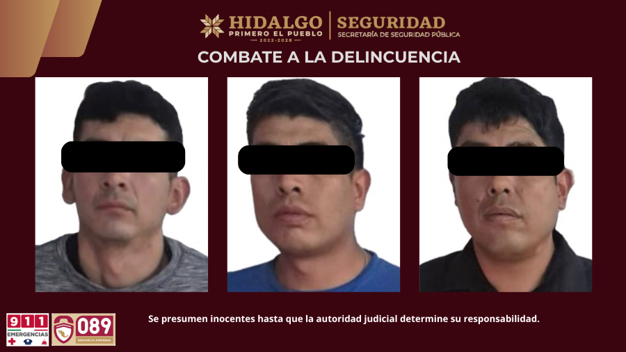 Aseguran a Tres Sujetos por Robo a Negocio