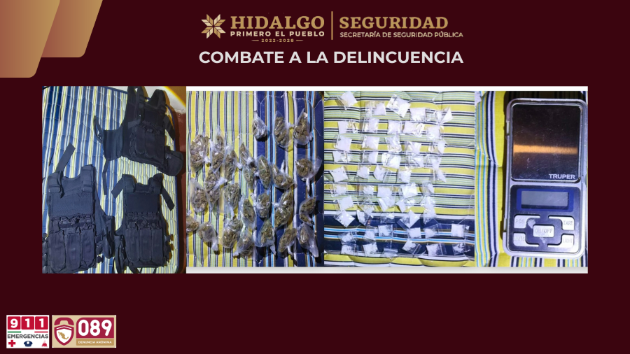 SSPH Desarticula Punto de Venta de Narcóticos en Tepeapulco