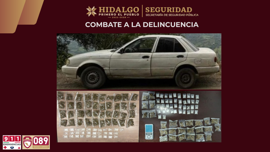 SSPH mantiene firme combate contra el narcomenudeo