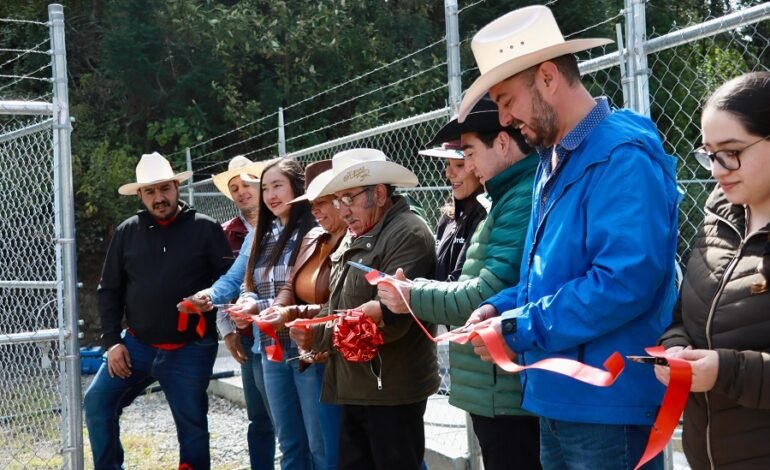 Inaugura Saderh Olla de Captación para Impulsar el Sector Pecuario en Mineral del Monte