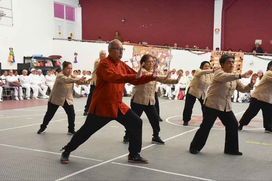 Favorece IAAMEH el envejecimiento activo con encuentro de Tai Chi Chuan