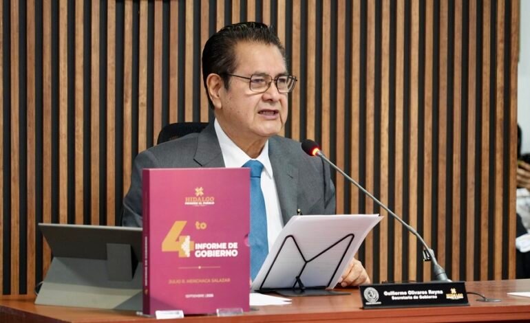 Guillermo Olivares Destaca Avances en Gobernabilidad y Atención Ciudadana en Comparecencia Ante el Congreso de Hidalgo